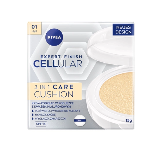 NIVEA HYALURON CELLULAR FILLER КОМПАКТНИЙ ТОНАЛЬНИЙ ЗАСІБ SPF15 01 HELL 15Г