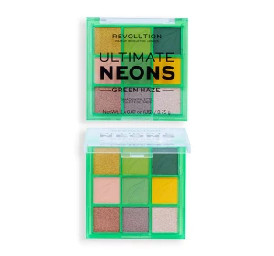 MAKEUP REVOLUTION ULTIMATE NEONS ПАЛИТРА ТЕНЕЙ ДЛЯ ВЕК GREEN HAZE 6,75Г
