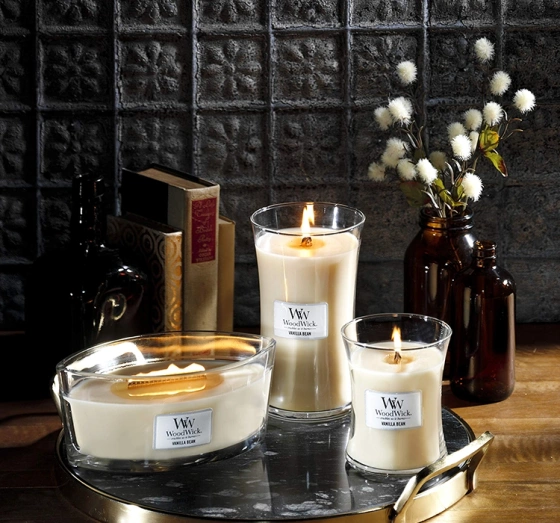 WOODWICK SMALL JAR CANDLE АРОМАТИЧНА СВІЧКА VANILLA BEAN 85Г