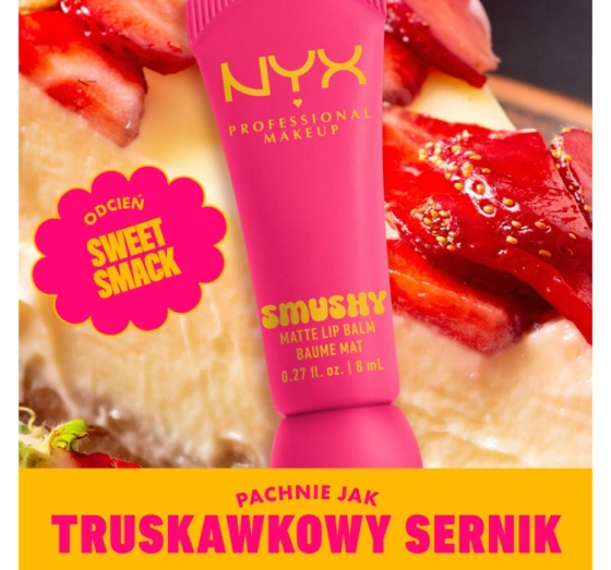 NYX Professional Makeup Smushy матовий бальзам для губ 03 Sweet Smack 8 мл