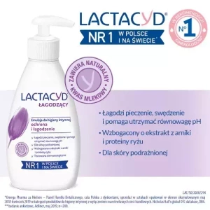 LACTACYD УСПОКАИВАЮЩИЙ ГЕЛЬ ДЛЯ ИНТИМНОЙ ГИГИЕНЫ ДЛЯ СНИЖЕНИЯ РАЗДРАЖЕНИЙ С ДОЗАТОРОМ 200МЛ