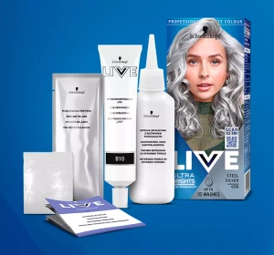 SCHWARZKOPF LIVE ULTRA BRIGHTS PRETTY PASTELS КРАСКА ДЛЯ ВОЛОС СРЕДНЕЙ УСТОЙЧИВОСТИ 098 STEEL SILVER