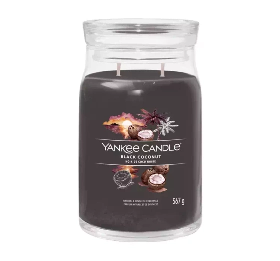 Натисніть на картинку, щоб її збільшити YANKEE CANDLE SIGNATURE АРОМАТИЧНА СВІЧКА BLACK COCONUT 567Г