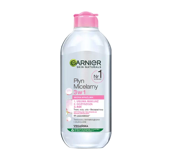 GARNIER МІЦЕЛЯРНА ВОДА 3В1 ВРАЗЛИВА ШКІРА 