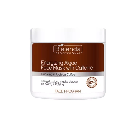 BIELENDA PROFESSIONAL FACE PROGRAM ТОНІЗУЮЧА МАСКА ІЗ ВОДОРОСТЕЙ ДЛЯ ОБЛИЧЧЯ З КОФЕЇНОМ 160Г