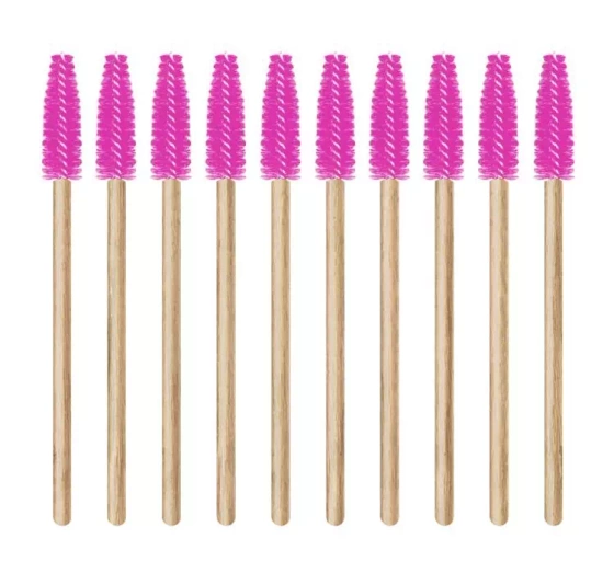 LASH BROW ЩЕТОЧКА ДЛЯ РЕСНИЦ И БРОВЕЙ В ФОРМЕ СПИРАЛИ РОЗОВАЯ 10 ШТ