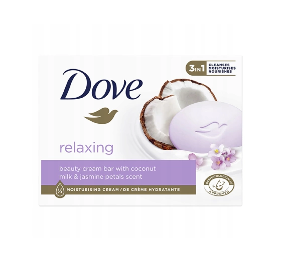 Нажмите на картинку, чтобы ее увеличить DOVE PURELY PAMPERING ТВЕРДОЕ КРЕМОВОЕ МЫЛО COCONUT MILK 90 Г