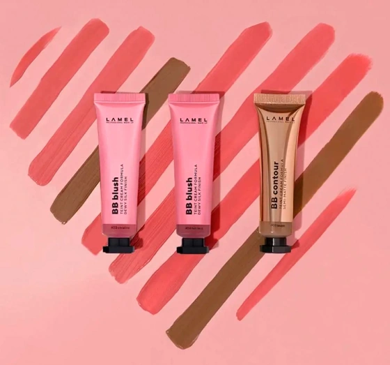 LAMEL BB BLUSH CREAM КРЕМОВЫЕ РУМЯНА BB 404 HOT LAVA 10МЛ