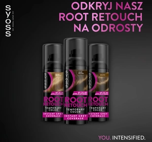 SYOSS ROOT RETOUCHER СПРЕЙ ДЛЯ ФАРБУВАННЯ КОРЕНІВ ВОЛОСЯ ТЕМНО КОРИЧНЕВИЙ 120МЛ