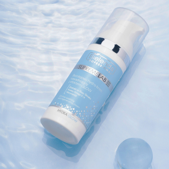 Bielenda Professional Supremelab Hydra Glow зволожувальний гідрокрем без олії з ефектом Glow 50 мл