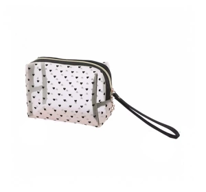 eCarla Бежевая косметичка с сердечками KS126