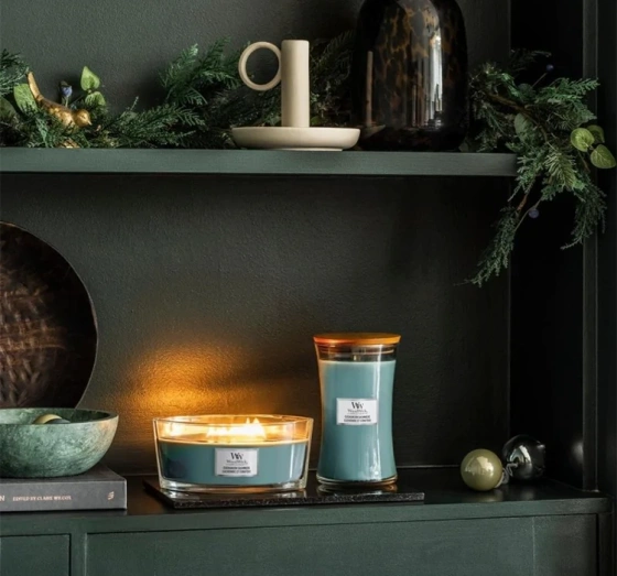 Woodwick Large Jar Candle ароматическая свеча Evergreen Cashmere 610 г