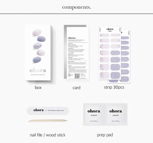 OHORA ГЕЛЕВЫЕ НАКЛЕЙКИ ДЛЯ НОГТЕЙ AFTERGLOW