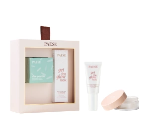 Paese All About The Base 02 подарочный набор для макияжа крем-база под макияж The Glow Look 30 мл + рисовая пудра 10 г