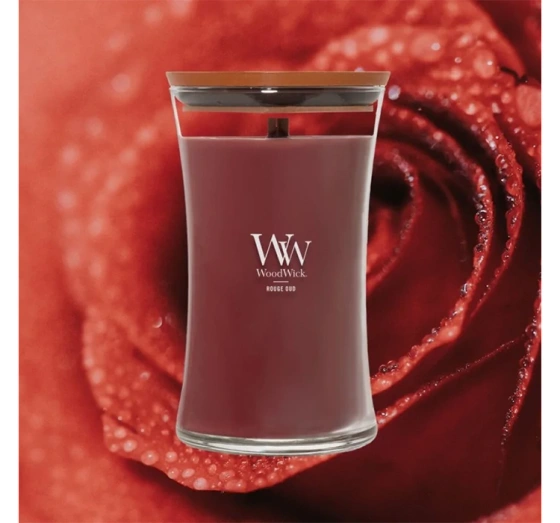 Woodwick Large Jar Candle ароматична свічка Rouge Oud 610 г