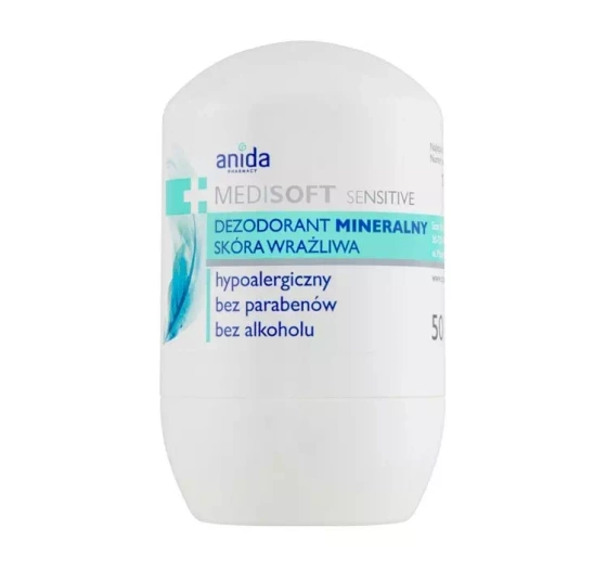 MEDISOFT SENSITIVE МИНЕРАЛЬНЫЙ ДЕЗОДОРАНТ ROLL-ON 50МЛ