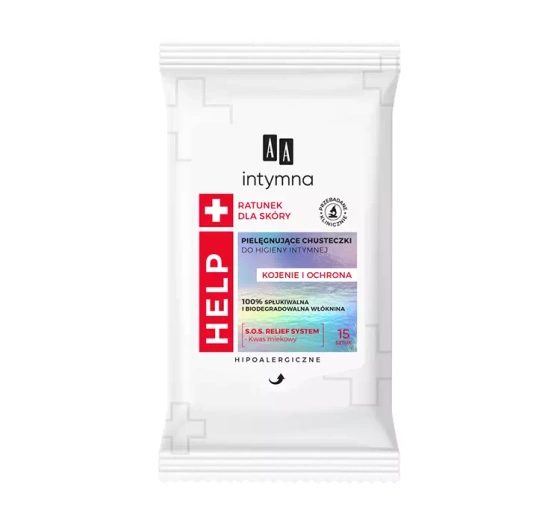 AA INTYMNA HELP САЛФЕТКИ ДЛЯ ИНТИМНОЙ ГИГИЕНЫ 15 ШТ