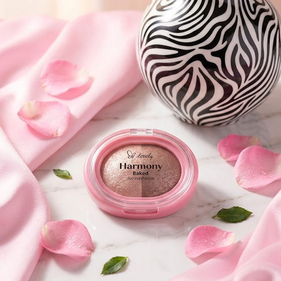 Lovely Harmony Baked Duo Eyeshadow дуэт блестящих теней для век 01 4 г