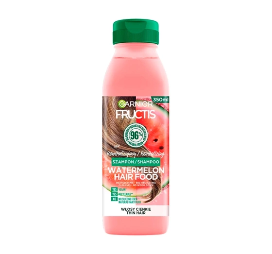 GARNIER FRUCTIS HAIR FOOD WATERMELON РЕГЕНЕРУЮЧИЙ ШАМПУНЬ ДЛЯ ТОНКОГО ВОЛОССЯ 350МЛ