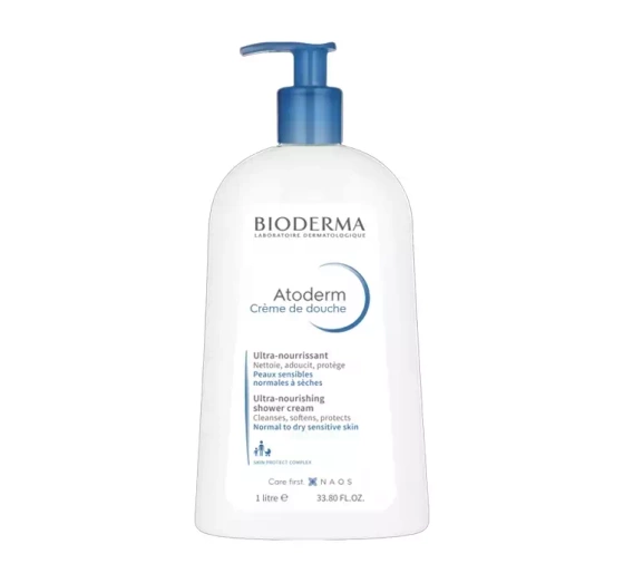 BIODERMA ATODERM CREME DE DOUCHE ГЕЛЬ ДЛЯ МЫТЬЯ ЛИЦА И ТЕЛА 1Л