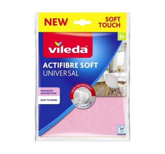 Vileda Actifibre Soft Universal серветка з мікрофібри 2 штуки
