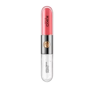 KIKO Milano Unlimited Double Touch двоетапна рідка помада 110 Spicy Rose 2x3мл