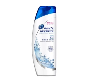 HEAD & SHOULDERS 2IN1 ШАМПУНЬ ДЛЯ ВОЛОС С КОНДИЦИОНЕРОМ  CLASSIC CLEAN 400МЛ