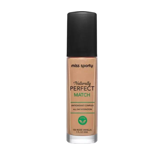 MISS SPORTY NATURALLY PERFECT MATCH ТОНАЛЬНИЙ ЗАСІБ 150 ROSE VANILLA 30МЛ