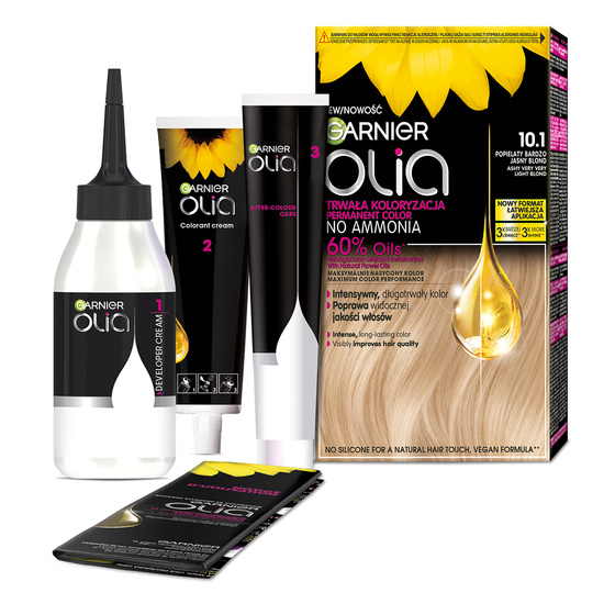 GARNIER OLIA СТОЙКАЯ КРАСКА ДЛЯ ВОЛОС БЕЗ АММИАКА 10.1 ПЕПЕЛЬНЫЙ ОЧЕНЬ СВЕТЛЫЙ БЛОНД