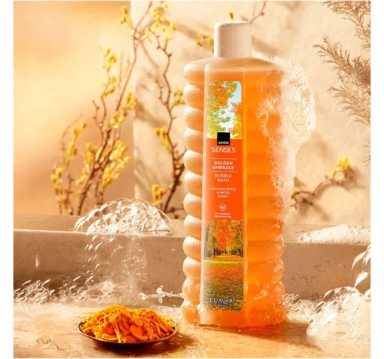 Avon Senses средство для купания Golden Embrace 1000 мл