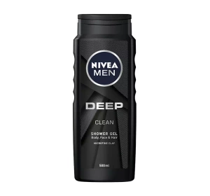 NIVEA MEN DEEP ГЕЛЬ ДЛЯ ДУШУ З АКТИВОВАНИМ ВУГІЛЛЯМ 500МЛ