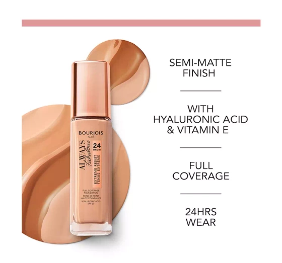 BOURJOIS ALWAYS FABULOUS КРОЮЩЕЕ ТОНАЛЬНОЕ СРЕДСТВО 210 VANILLA 30МЛ