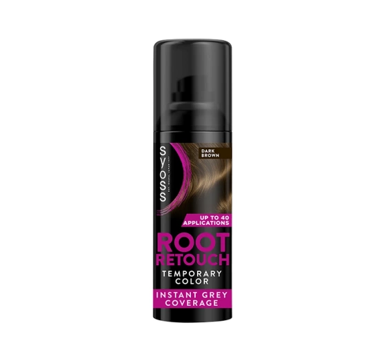 SYOSS ROOT RETOUCHER СПРЕЙ ДЛЯ ФАРБУВАННЯ КОРЕНІВ ВОЛОСЯ ТЕМНО КОРИЧНЕВИЙ 120МЛ