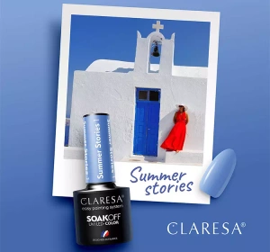 CLARESA SOAK OFF ГЕЛЬ-ЛАК SUMMER STORIES 1 5МЛ