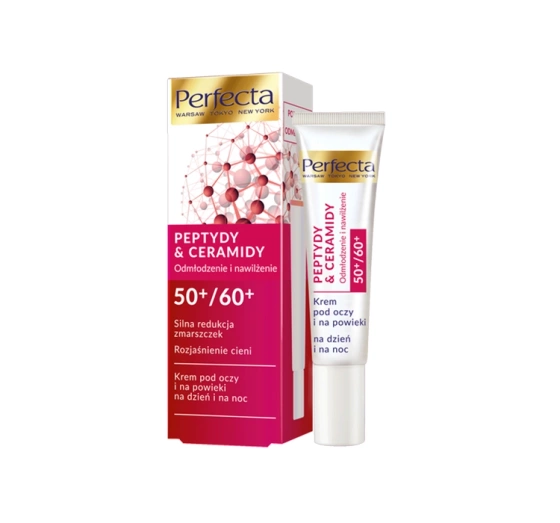 PERFECTA PEPTIDES & CERAMIDS КРЕМ ПІД ОЧІ ПРОТИ ЗМОРШОК 50+ 60+ 15МЛ