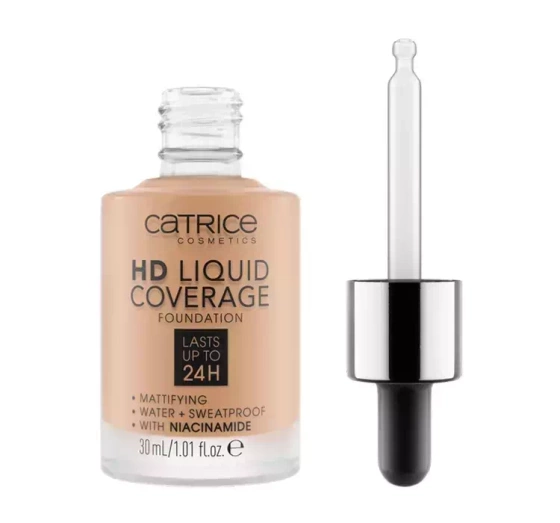 CATRICE HD LIQUID ЖИДКИЙ МАСКИРУЮЩИЙ ТОНАЛЬНЫЙ КРЕМ WARM 040