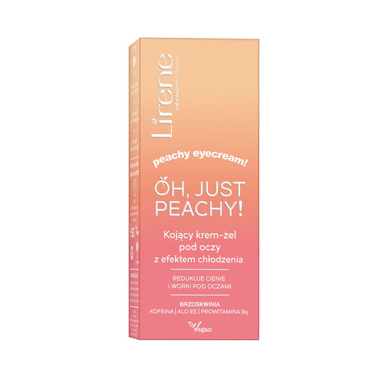 LIRENE OH JUST PEACHY ЗАСПОКІЙЛИВИЙ КРЕМ-ГЕЛЬ ПІД ОЧІ ІЗ ОХОЛОДЖУЮЧИМ ЕФЕКТОМ 15МЛ