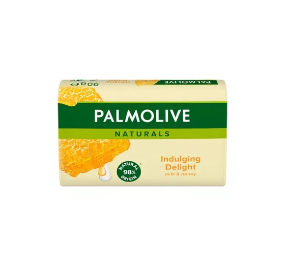 PALMOLIVE NATURALS INDULGING DELIGHT MILK & HONEY ТВЕРДЕ МИЛО ДЛЯ ОБЛИЧЧЯ, РУК І ТІЛА 90Г