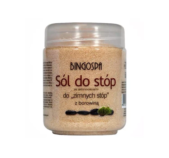 BINGOSPA СОЛЬ ДЛЯ ХОЛОДНЫХ НОГ СОГРЕВАЮЩАЯ С ТОРФОМ 550Г
