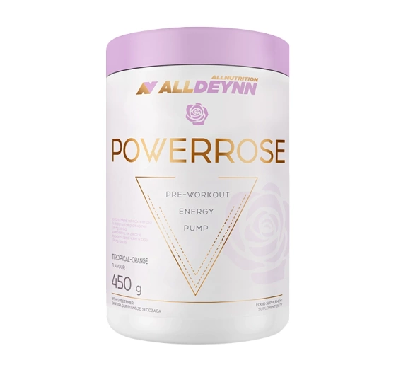 ALLNUTRITION ALLDEYNN POWERROSE ПРЕДТРЕНИРОВОЧНАЯ ДОБАВКА TROPICAL-ORANGE 450Г