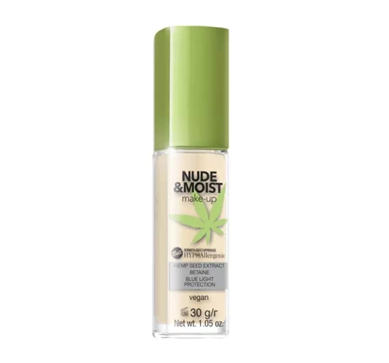 BELL HYPOALLERGENIC NUDE&MOIST MAKE-UP FLUID ЗВОЛОЖУВАЛЬНИЙ ТОНАЛЬНИЙ ЗАСІБ 03 SAND 30Г