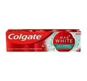 COLGATE MAX WHITE CLAY & MINERALS ГЛИНА І МІНЕРАЛИ ЗУБНА ПАСТА 75МЛ