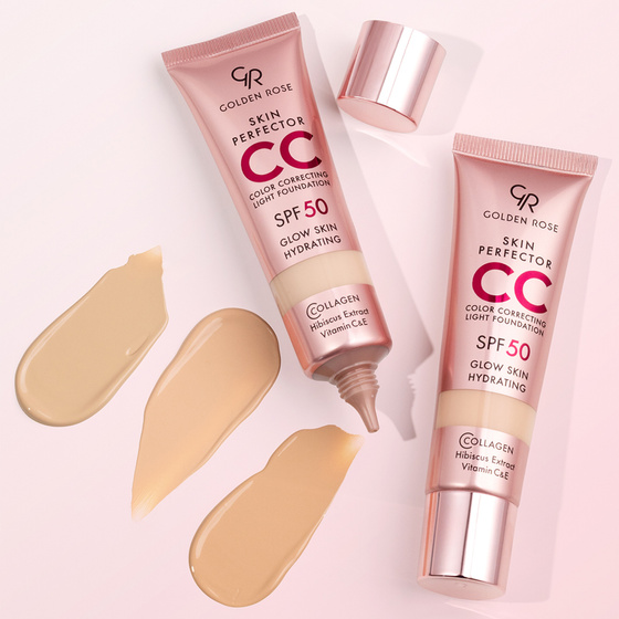 Golden Rose Skin Perfector CC Light Foundation легкое корректирующее тональное средство для лица SPF50 101 Beige 30 мл