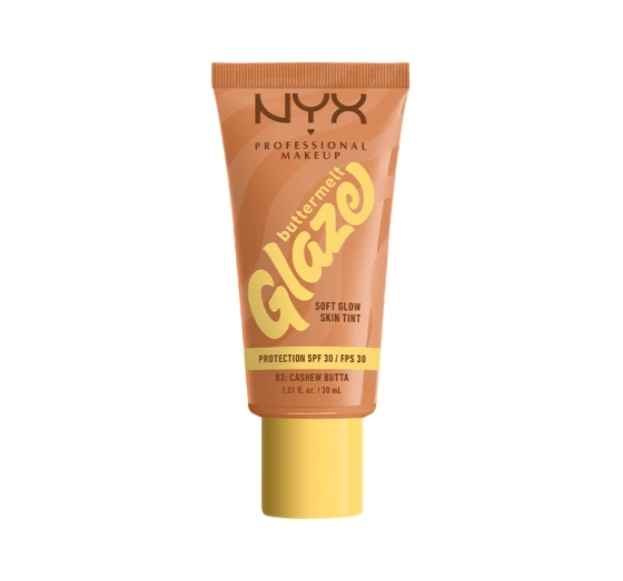 NYX Professional Makeup Buttermelt Glaze тональний крем SPF30 03 Cashew Butta 30 мл
