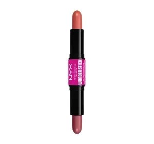 NYX PROFESSIONAL MAKEUP WONDER STICK ДВОСТОРОННІ РУМ’ЯНА ДЛЯ ЩІК 02 HONEY ORANGE + ROSE 2x4Г