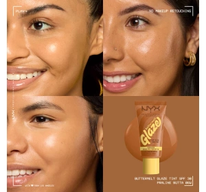 NYX Professional Makeup Buttermelt Glaze тональный крем SPF30 06 Praline Butta 30 мл