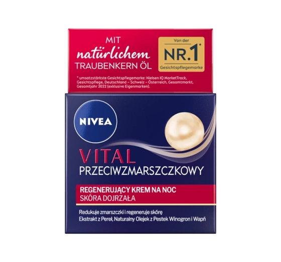 NIVEA VITAL РЕГЕНЕРУЮЧИЙ КРЕМ ПРОТИ ЗМОРШОК НА НІЧ ДЛЯ ЗРІЛОЇ ШКІРИ 50МЛ