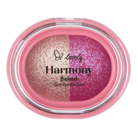 Нажмите на картинку, чтобы ее увеличить Lovely Harmony Baked Duo Eyeshadow набор из двух блестящих теней для век 02 4 г