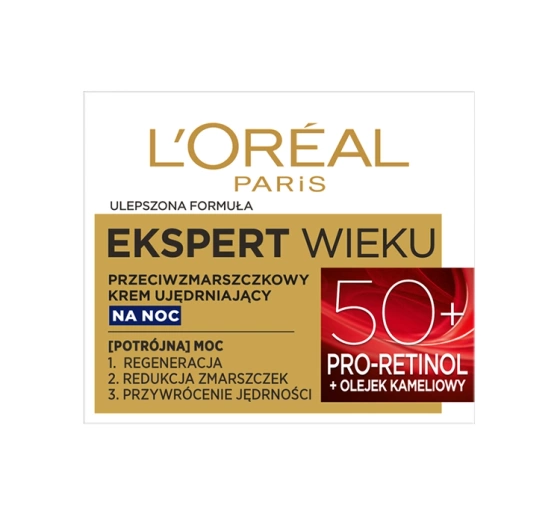 LOREAL  ЕКСПЕРТ ВІКУ НІЧНИЙ ЗМІЦНЮВАЛЬНИЙ КРЕМ 50+