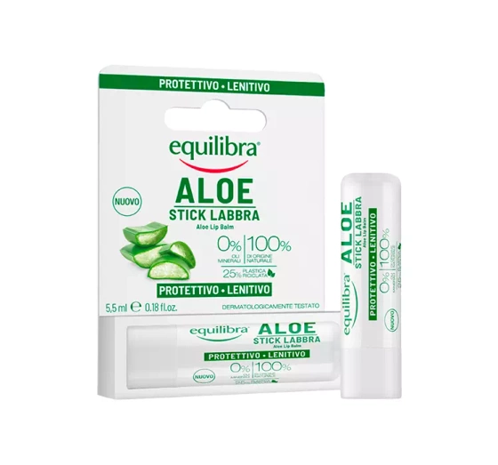 EQUILIBRA ALOE PROTEZIONE NATURALE БАЛЬЗАМ-СТИК ДЛЯ ГУБ С АЛОЭ 5,5ML